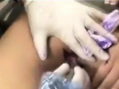 Kinky Chick Getting Her Ass Tattooed