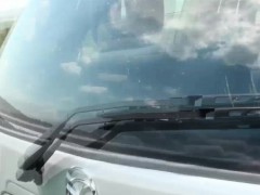 Hitchhiking euro blonde fucking in a field