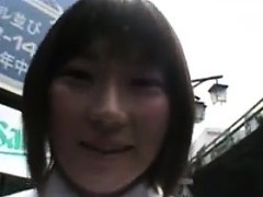 Cute Japanese Girl Does Bukkake In Public