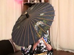 Hot Shemale With Kimono Dress Have a Hard Fuck