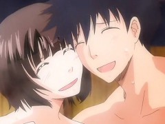 Horny romance anime video with uncensored anal, big tits,