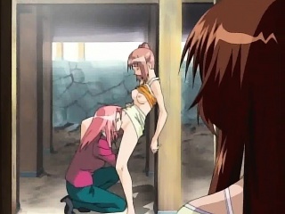 Hot anime lesbians licking...