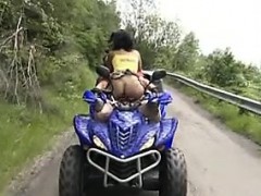 Wild Asian Girl Fucked Outdoors On An ATV