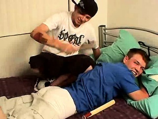Skater Hunk Gets His Ass Spanked Hard And Paddled