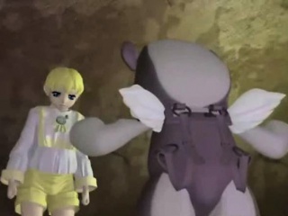 3D Anime Shemale With Monster 3D Anime Shemale With Monster