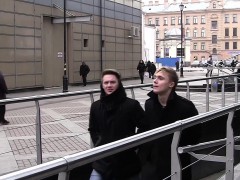MMF porn video of a lovely slut fucking two guys