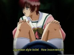 Hentai girl gets licked and sucks perverts hard cock