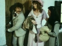 Vintage German babe rubbing dick at a party