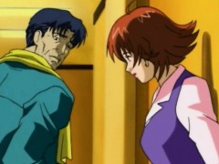 Cute anime coed gets fingering pussy