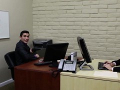 Boss drills office fuckbuddy on his desk