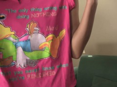 Friends brother fucks his lovely brunette