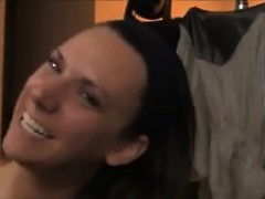 Teen Sister In Law Swallowing Cum POV