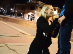Sucking Cock on a Busy Public Street