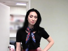 Young realtor babe blows and bangs a potential customer