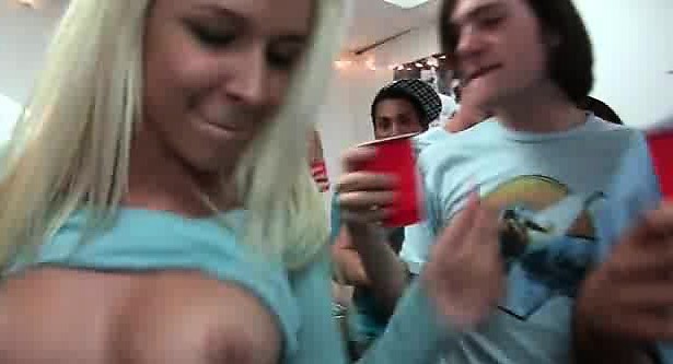 Half naked college babes attending sex party