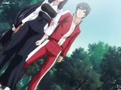 Hot teens fuck in the forest and cum hentai