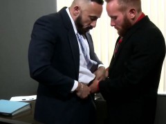 Mature office assfucking hunk in in suit