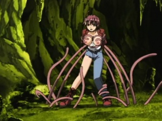 Caught Anime Gets Squeezed Her Tits By Tentacles