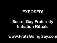 Straight amateurs in gay fraternity initiation