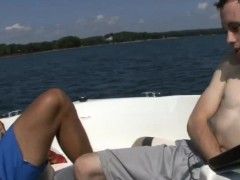 Getaway twinks sucking dick in the yacht