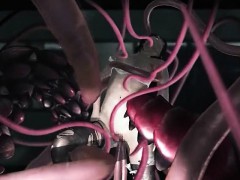 3D Tentacles Destroying a Teen Pussy!