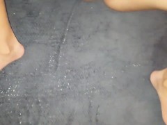 Wife fucked hard missionary on the floor