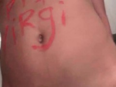 Piss slave handcuffed hottie gets spanked
