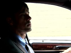 Hunky dilf limodriver assfucking a firsttimer