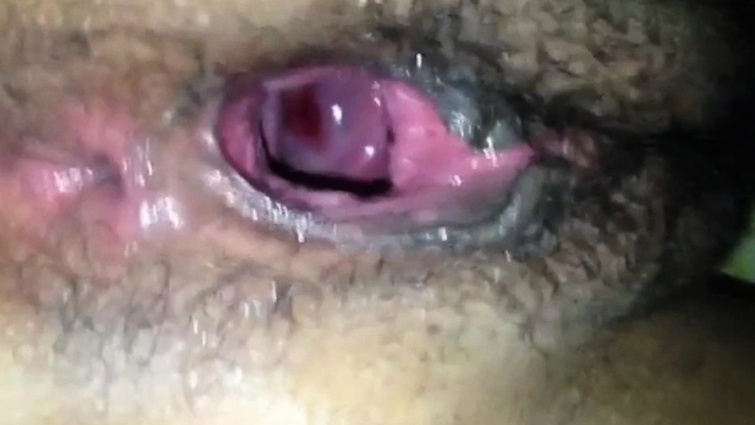 Gaping Black Pussy - Amateur Closeup