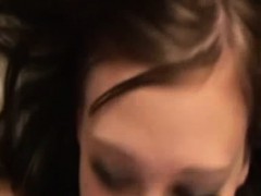 Vintage petite teen swallows cum