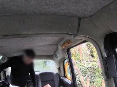 Foot fetish anal sex in fake taxi