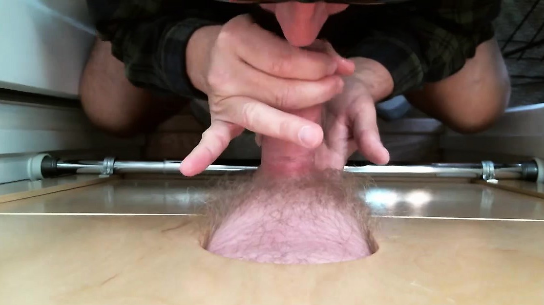 Married Guy Gloryhole Throat Fucks Me