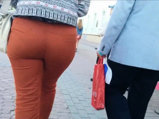 Large Butt Milf In Trousers That Are Red