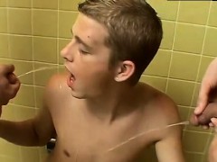 Young gay boys piss first time Piss Lover Ayden Takes 2 Cock