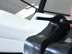 Sexy black chick gets fucked by a massive BBC