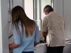 Slut Alyssa Sucks Her Fathers Hung Colleague