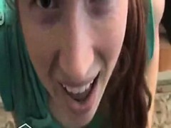 Sherry from 1fuckdatecom - Redhead blowjob fail