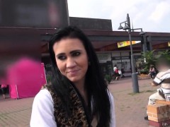 Stunning czech chick gets tempted in the mall and plowed in 
