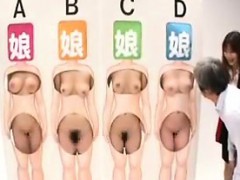 Japanese women pose behind boards and dudes get to play wit