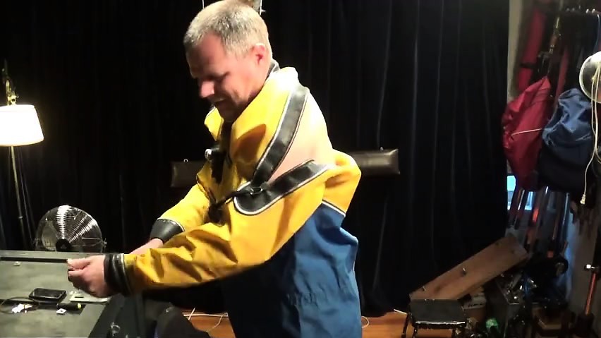 Drysuit bondage