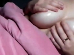 school age step sister pressing boobs I caught in bed 