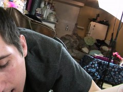 College GF petite pussy licked gives blowjob and fucks BFF