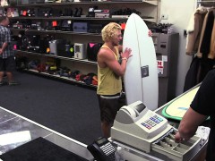 Straight surfer assfucked by pawnbrokers