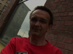 Amateur european DILF gets mouthfull of cum