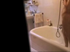 Bathroom orgasm is patted by hidden camera