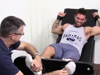 The Way To A Jocks Cock Is His Feet Gay Chase Lachance And I
