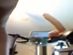 Teen Rides cock on bicycle from COMEMYCAMcom