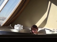 Solo in a hot tub