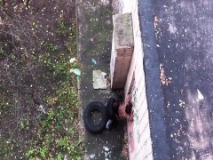 Couple caught fucking outdoors