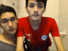 2 sexy men in your bathroom